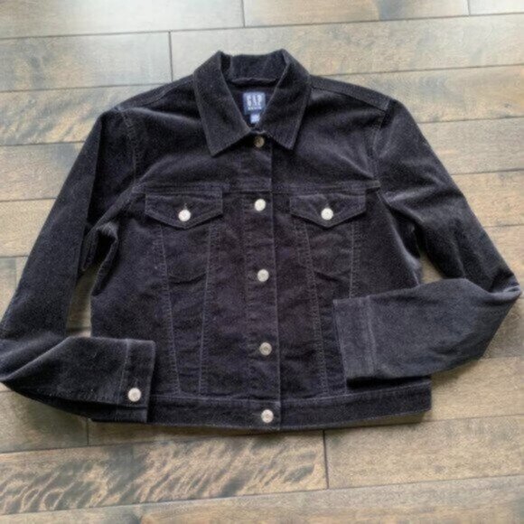 Gap Velvet Trucker Jacket - NEW - Picture 1 of 3